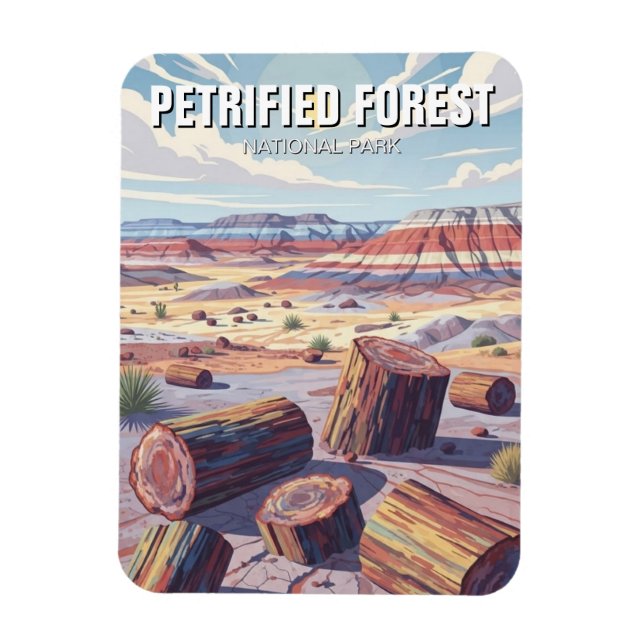 Ímã Parque Nacional da Floresta Petrificada (Vertical)