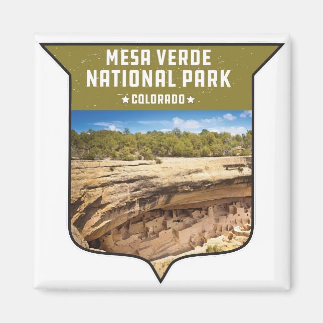 Imã Parque Nacional da Mesa Verde, Puebloan (Frente)