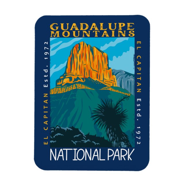 Ímã Parque Nacional das Montanhas Guadalupe (Vertical)