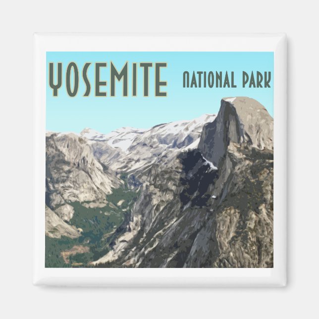 Imã Parque Nacional de Halome Yosemite, Vintage Souven (Frente)