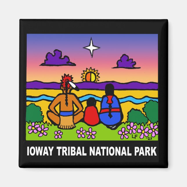 Imã Parque Nacional de Ioway Tribal (Frente)