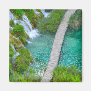 Imã Parque nacional de Plitvice em fugas de caminhada
