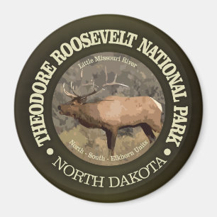 Imã Parque nacional de Theodore Roosevelt (alces)