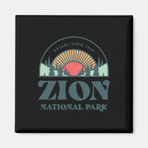 Imã Parque Nacional de Utah Zion do Estilo Retro