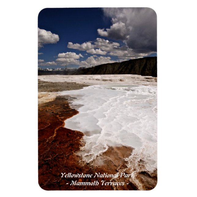 ÍMÃ PARQUE NACIONAL DE YELLOWSTONE, TERRACOS DE MAMMOT (Vertical)