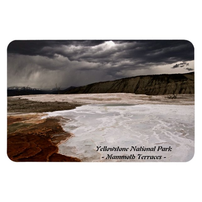 ÍMÃ PARQUE NACIONAL DE YELLOWSTONE, TERRACOS DE MAMMOT (Horizontal)