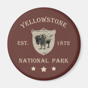 Imã Parque Nacional de Yellowstone Vintage