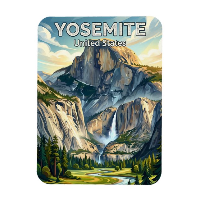 Ímã Parque Nacional de Yosemite Califórnia (Vertical)