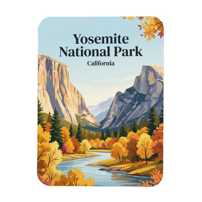 Ímã Parque Nacional de Yosemite EUA (Vertical)