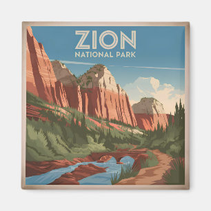 Imã Parque Nacional de Zion vintage