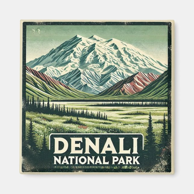 Imã Parque Nacional Denali (Frente)