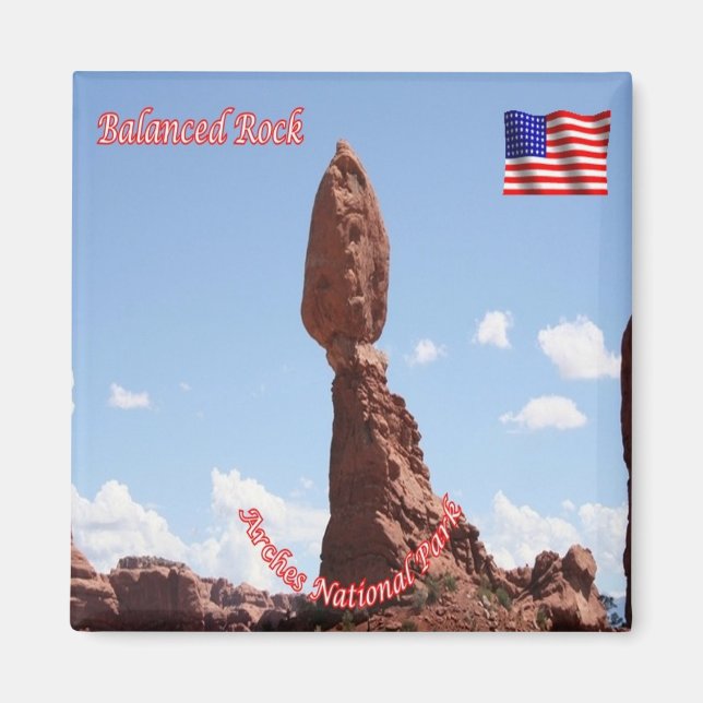 Imã Parque Nacional do ARCHES zUS163, Balanced Rock, F (Frente)