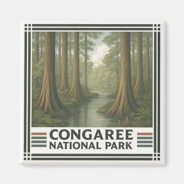 Imã Parque Nacional do Congaree (Frente)
