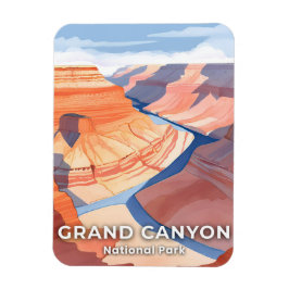 Ímã Parque Nacional do Grand Canyon Aquarela Viagem