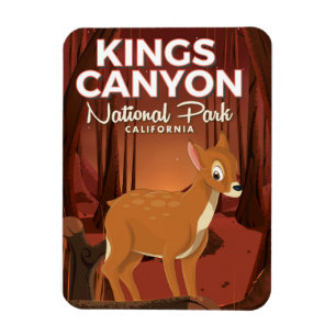 Ímã Parque Nacional do Kings Canyon na Califórnia