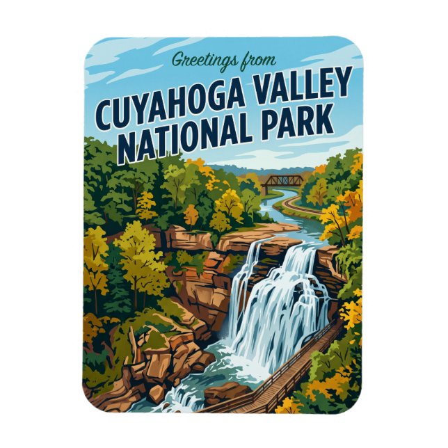Ímã Parque Nacional do Vale de Cuyahoga EUA (Vertical)