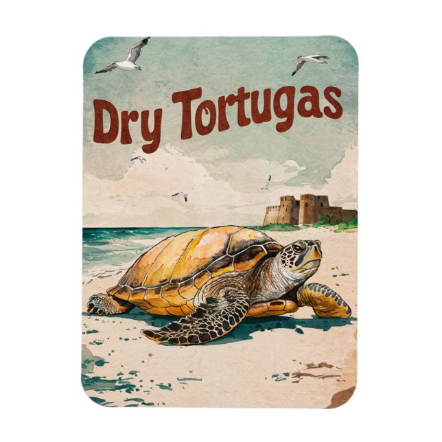 Ímã Parque Nacional Dry Tortugas, Flórida (Vertical)
