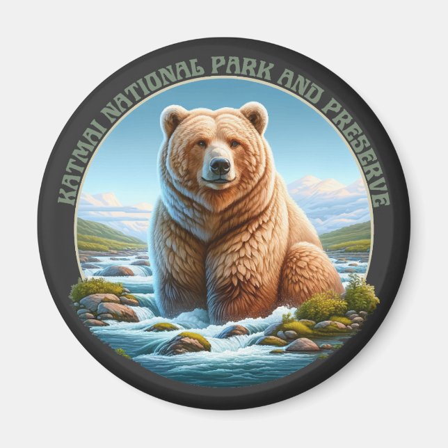 Imã Parque Nacional e Reserva Katmai (Frente)