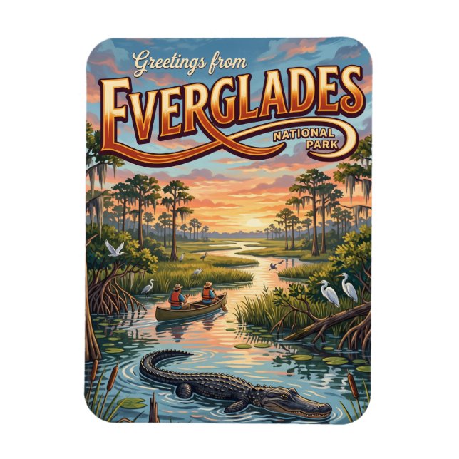 Ímã Parque Nacional Everglades Flórida (Vertical)