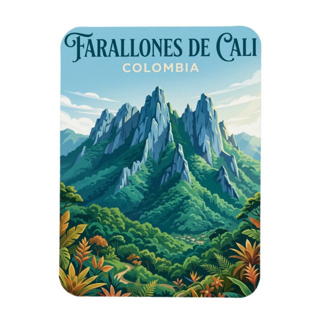 Ímã Parque Nacional Farallones de Cali Colômbia (Vertical)