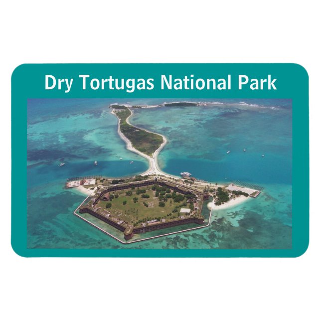 Ímã Parque Nacional Fort Jefferson Dry Tortugas (Horizontal)