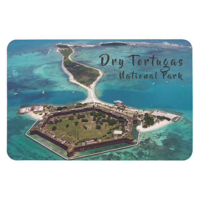 Ímã Parque Nacional Fort Jefferson Dry Tortugas (Horizontal)
