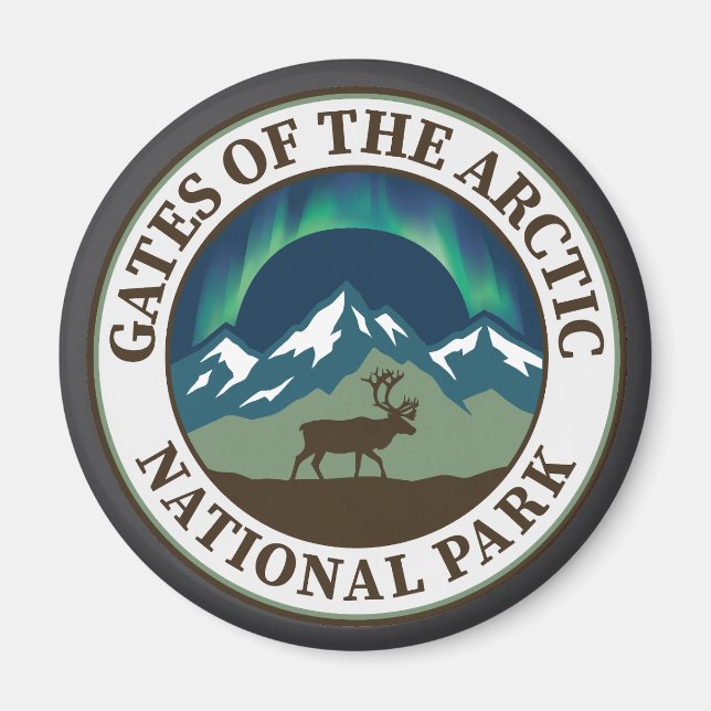 Imã Parque Nacional Gates of the Arctic (Frente)