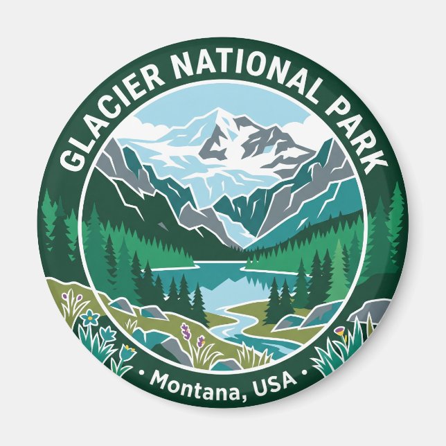 Imã Parque Nacional Glacier EUA (Frente)