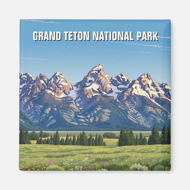 Imã Parque Nacional Grand Teton (Frente)
