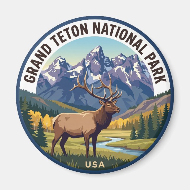 Imã Parque Nacional Grand Teton EUA (Frente)