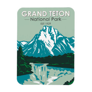Ímã Parque Nacional Grand Teton Jackson Hole Valley