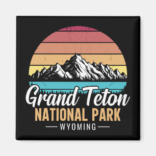 Imã Parque Nacional Grand Teton Wyoming EUA vintage –