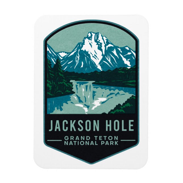 Ímã Parque Nacional Jackson Hole Grand Teton (Vertical)