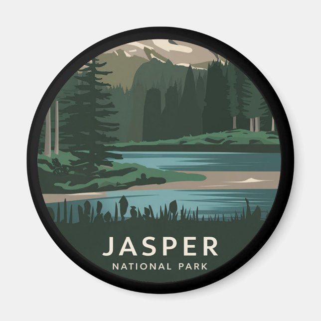 Imã Parque Nacional Jasper (Frente)