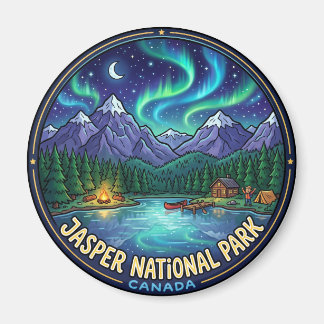 Imã Parque Nacional Jasper à Noite Canadá