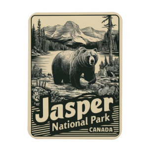 Ímã Parque Nacional Jasper Alberta Canadá presentes vi