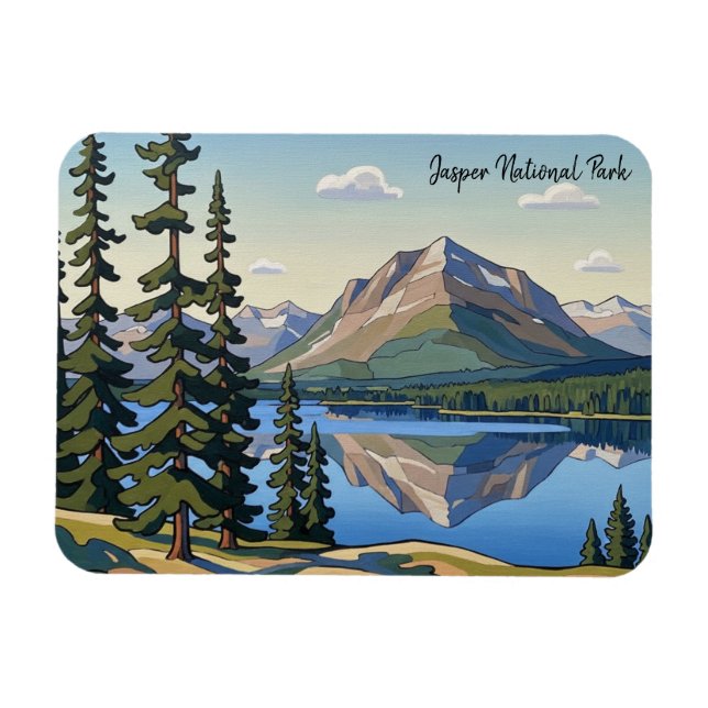 Ímã Parque Nacional Jasper Canadá (Horizontal)