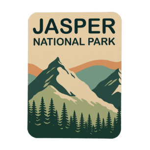Ímã Parque Nacional Jasper Canadá Arte Cênico da Natur