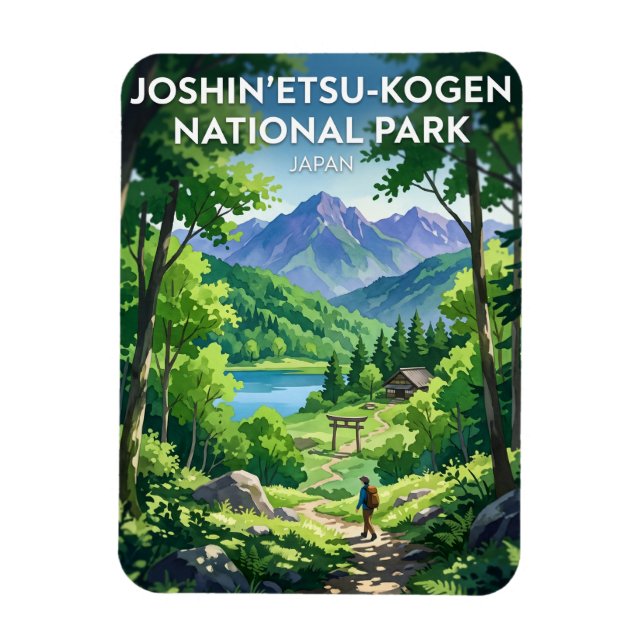 Ímã Parque Nacional Joshin'etsukogen Japão (Vertical)