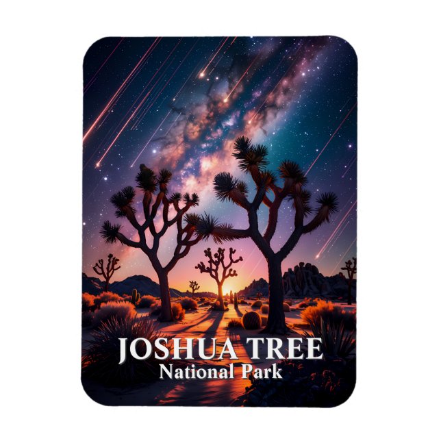 Ímã Parque Nacional Joshua Tree Céu Noturno Via Láctea (Vertical)