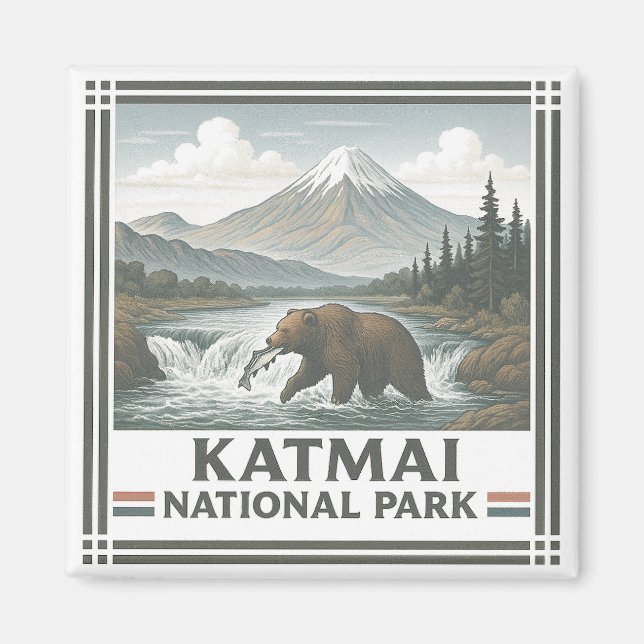 Imã Parque Nacional Katmai (Frente)