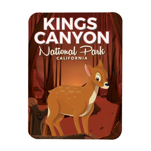 Ímã Parque nacional Kings Canyon Califórnia (Vertical)