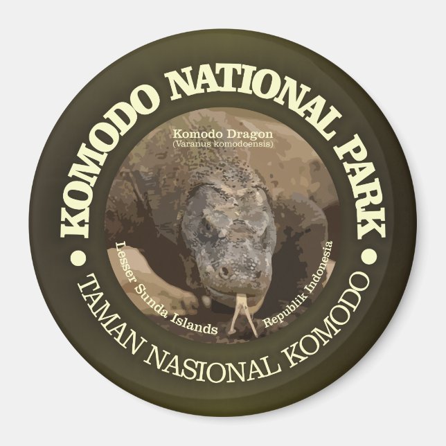Imã Parque Nacional Komodo (Frente)