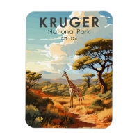 Parque Nacional Kruger África do Sul Giraffe Vinta