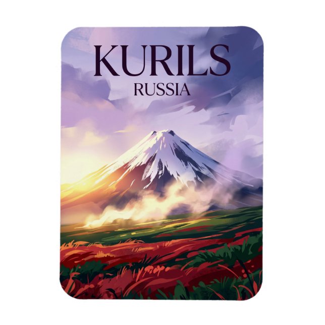 Ímã Parque Nacional Kurils Rússia (Vertical)