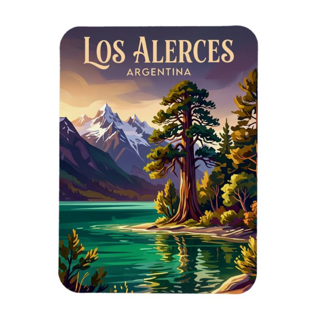 Ímã Parque Nacional Los Alerces Argentina (Vertical)