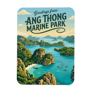 Ímã Parque Nacional Marinho de Ang Thong Tailândia