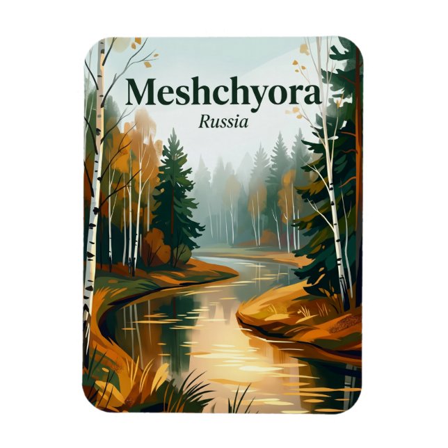 Ímã Parque Nacional Meshchyora Rússia (Vertical)