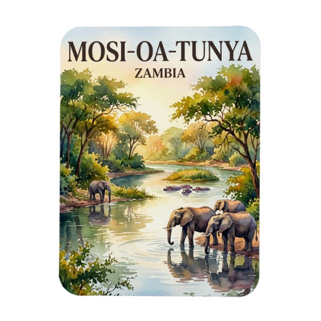 Ímã Parque Nacional Mosi-oa-Tunya Zâmbia (Vertical)