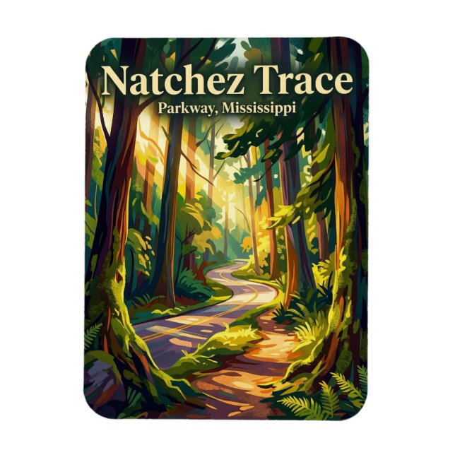 Ímã Parque Nacional Natchez Trace Mississippi (Vertical)
